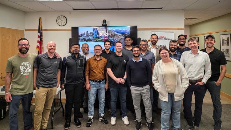 The full room, McLean VA — the AEM Global Developer Collective's Washington DC area meetup, 27 August 2026.